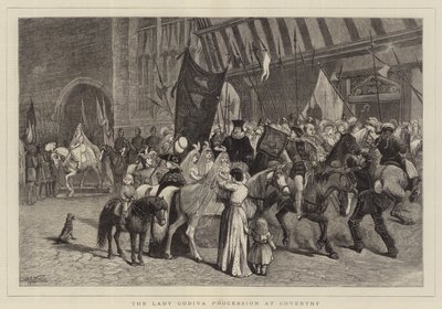 La processione di Lady Godiva a Coventry da Samuel Edmund Waller